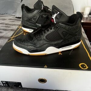 Laser Black Jordan 4s Size